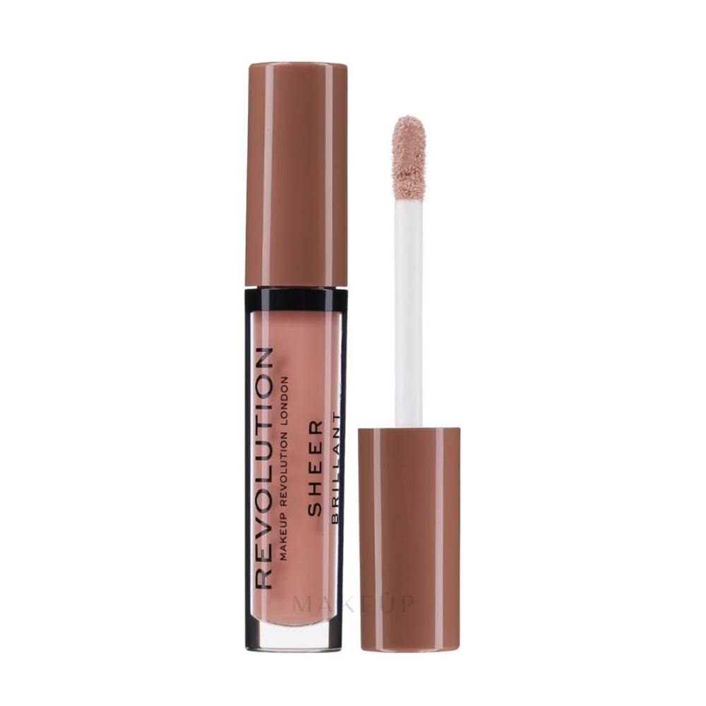 Revolution Sheer Brilliant Lip Gloss in‎ the shade 123 Brunch NEW